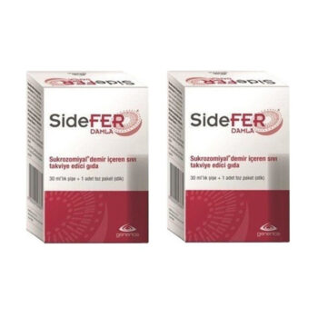 SideFer 30 ml Damla +1 Adet Toz Paket 2 Kutu