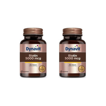 Dynavit Biotin 5000 mcg 100 Kapsül 2'li Paket