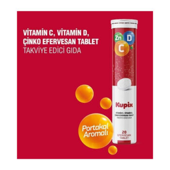 Eshealth Pharma Kupix Portakal Aromalı Efervesan 20 Tablet