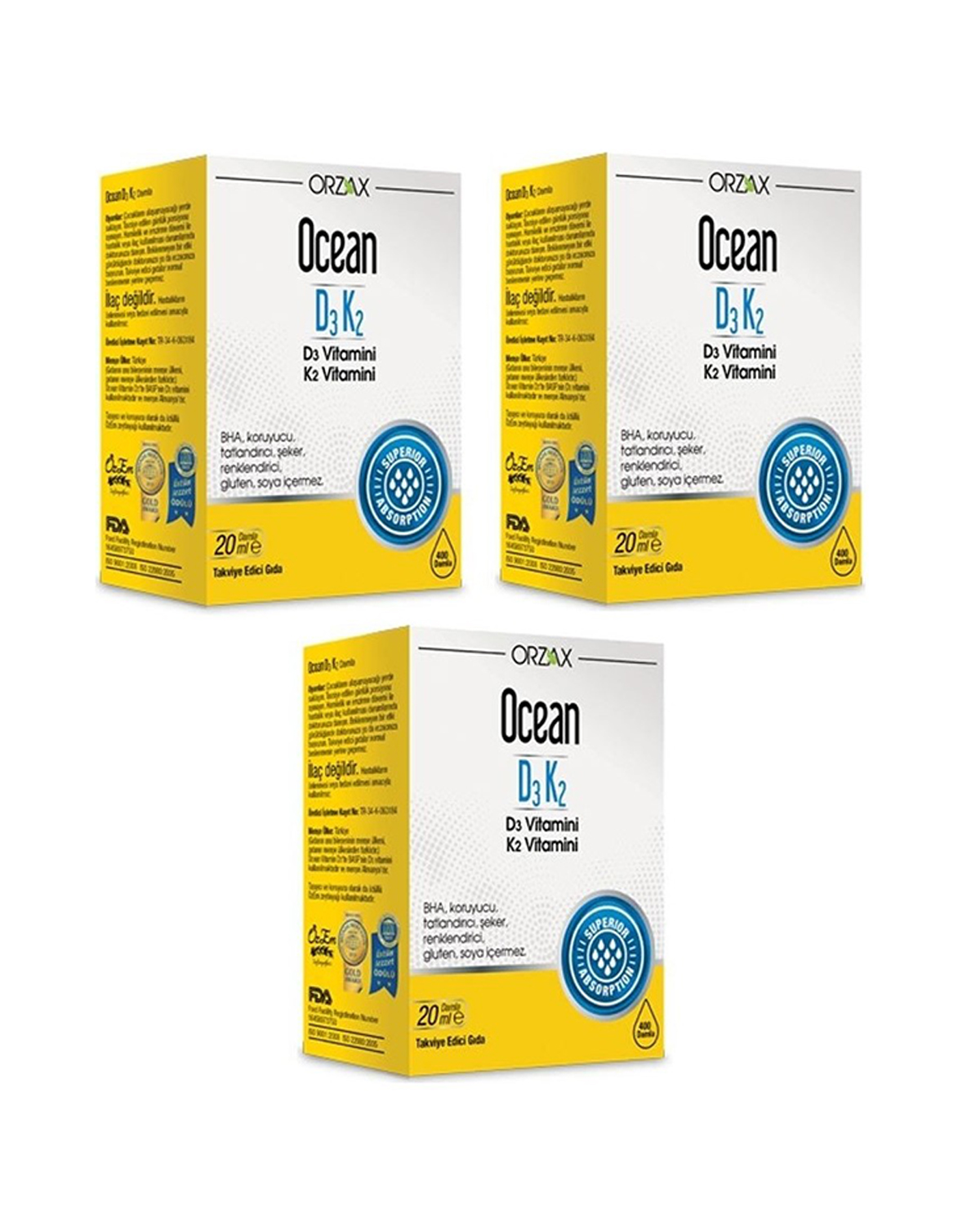 Ocean D3 K2 20ML Damla 3 Kutu copy