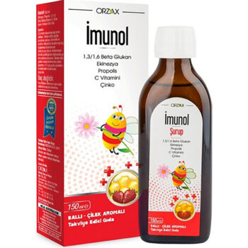 Orzax Imunol Ballı Çilek Aromalı Şurup 150 ml