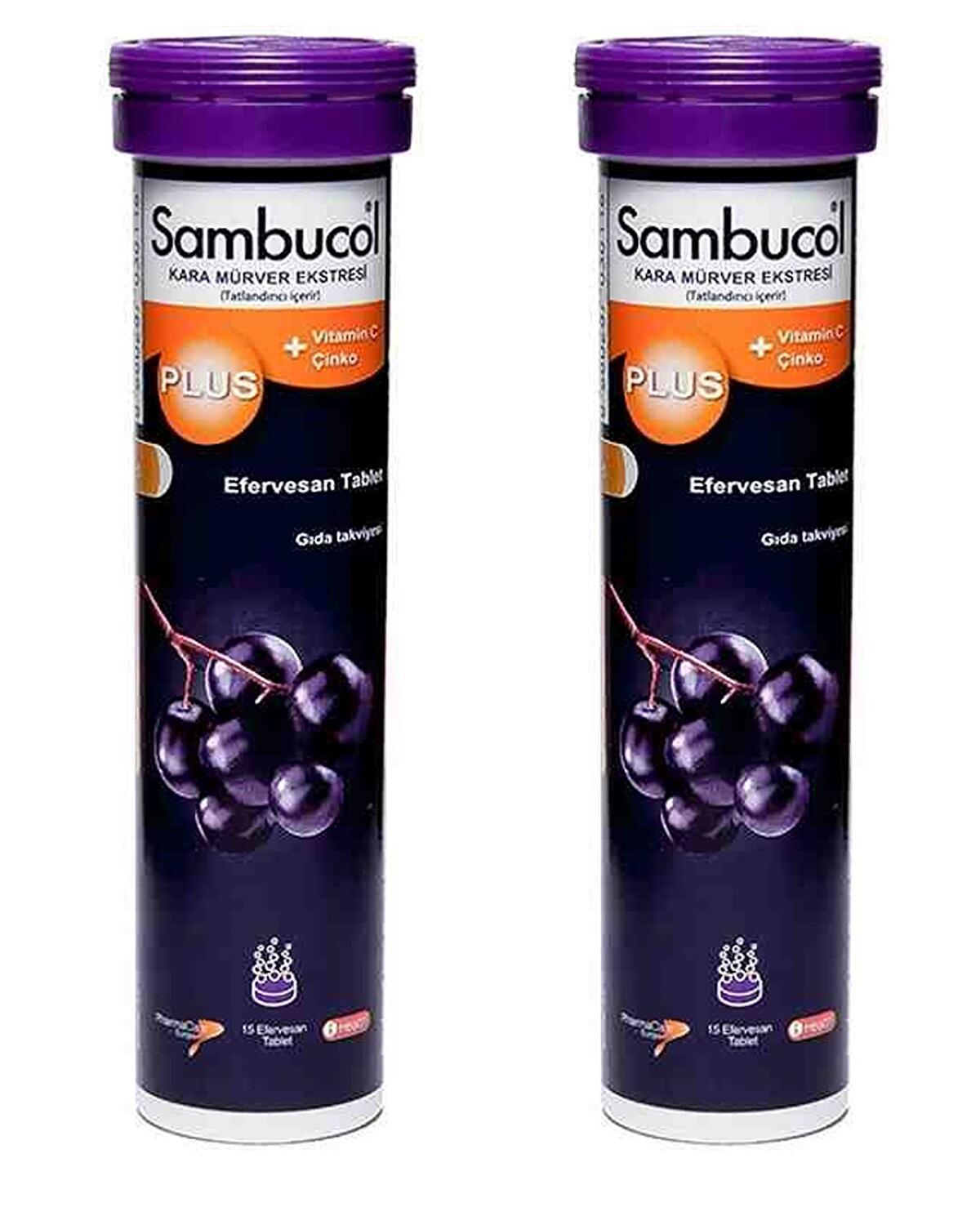Sambucol Plus Efervesan 15 Tablet 2'li Paket copy